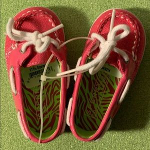 Sperry Top-sider hot pink boat shoes